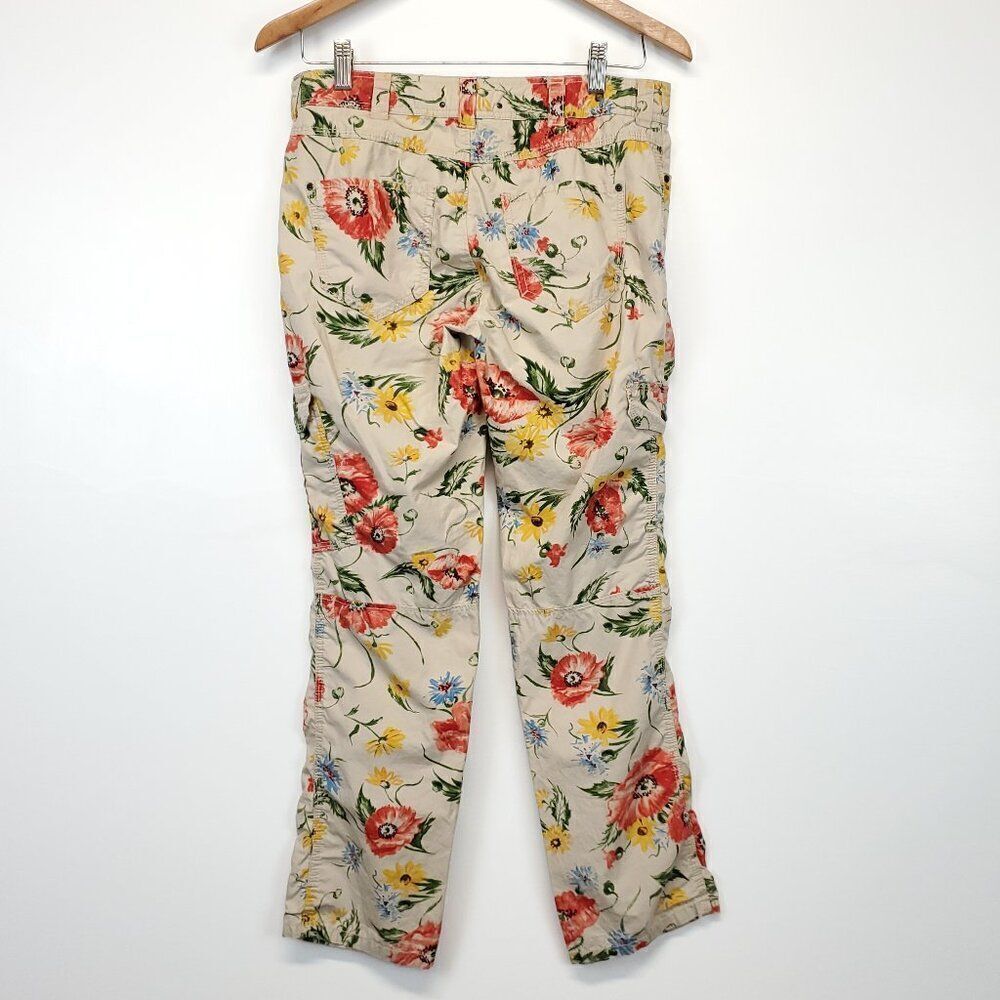 Anthropologie Hei Hei Sundrop Floral Cargo Pants Size 2 - Picture 3 of 13